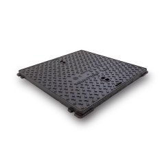 Litinový čtvercový poklop s rámem SDM 12, zatížení B125