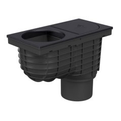 Lapač střešních splavenin spodní DN110, litinový povrch, pro svod Ø100