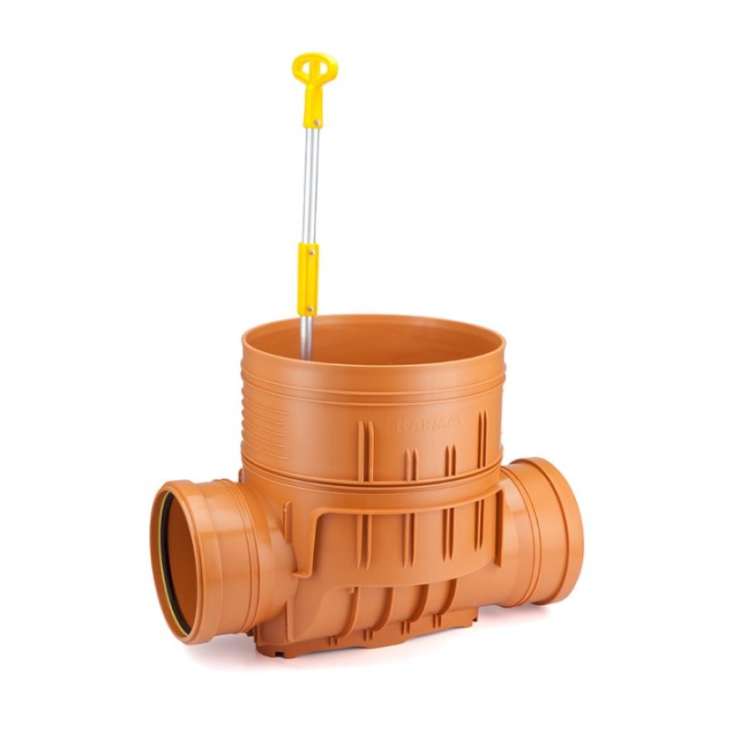 Šachtové dno včetně zpětné klapky, pro korugovanou rouru Ø 355