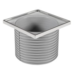 Nástavec s nerezovým rámečkem pro nerez mřížku (125x125)
