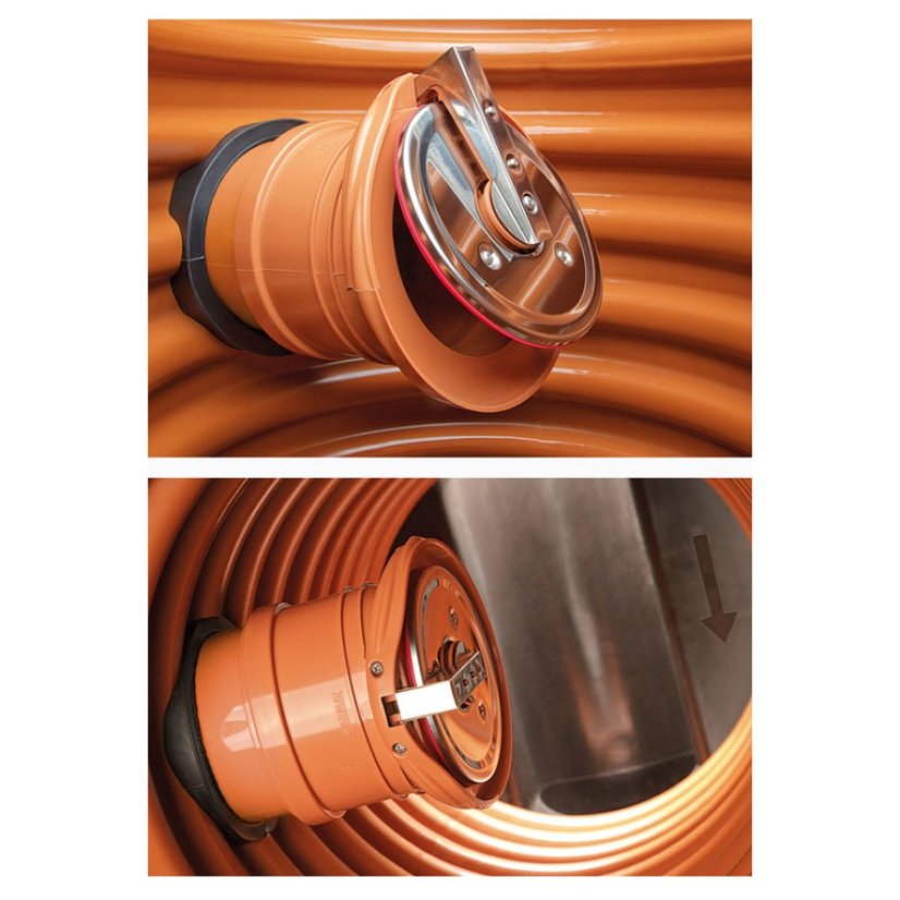 Koncová zpětná klapka s nerezovou klapkou